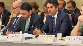 جانب من المشاركة القطرية في الاجتماع