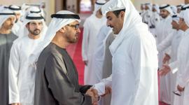 سمو الأمير يتقدم مودعي رئيس الإمارات