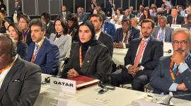 جانب من المشاركة القطرية في الجلسة الافتتاحية