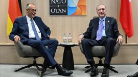 الرئيس التركي رجب طيب أردوغان والمستشار الألماني فريدريش ميرتس