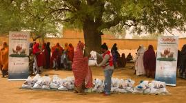 جانب من توزيع الأضاحي