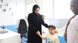 سعادة وزير التنمية الاجتماعية والأسرة خلال التدشين