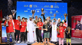 جانب من حفل التتويج