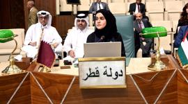 جانب من المشاركة القطرية في الاجتماع