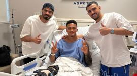 لوكاس سيلفا بعد الجراحة