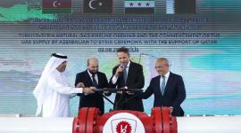 جانب من افتتاح خط الغاز الجديد