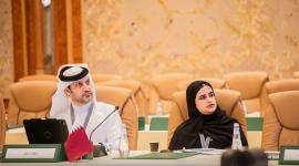 جانب من المشاركة القطرية في الاجتماع