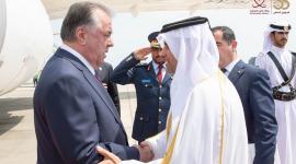 جانب من مراسم الاستقبال