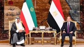 عبدالفتاح السيسي والشيخ مشعل الأحمد الجابر الصباح