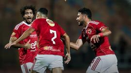 فرحة لاعبي الأهلي بهدف تريزيجيه