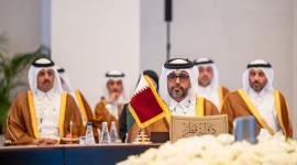 جانب من المشاركة القطرية في الاجتماع