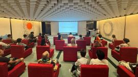 جانب من فعاليات الجناح القطري بالمعرض