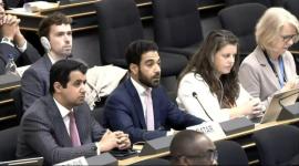 جانب من المشاركة القطرية في جلسة النقاش