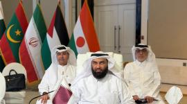 جانب من المشاركة القطرية في الاجتماع