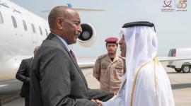 جانب من مراسم الاستقبال