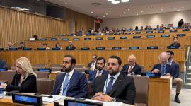 جانب من المشاركة القطرية في المؤتمر