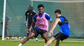 من تدريبات فريق الغرافة استعدادا لمواجهة الأهلي