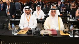 جانب من المشاركة القطرية في المؤتمر