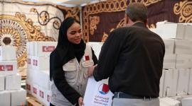 جانب من المساعدات