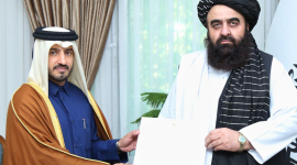 جانب من تسلم أوراق السفير