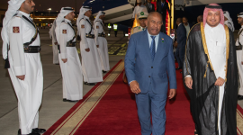 جانب من وصول رئيس جزر القمر