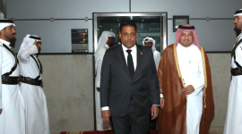 جانب من وصول رئيس المجلس الرئاسي للعملية الانتقالية في هايتي