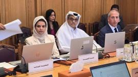 جانب من المشاركة القطرية في الاجتماع