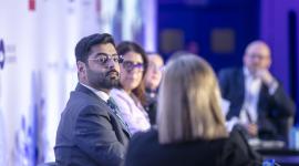 جانب من المشاركة القطرية في القمة