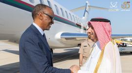 جانب من مراسم الاستقبال