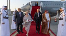 جانب من مراسم الاستقبال