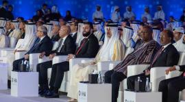 سمو الأمير خلال مشاركته في منتدىى الدوحة 2025