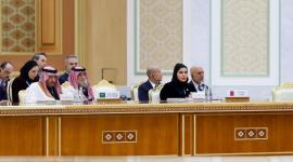 جانب من مشاركة سعادة وزير الدولة للتعاون الدولي في المنتدى