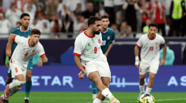 لقطة من مباراة اليوم