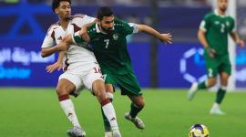 لقطة من مباراة قطر وسوريا اليوم