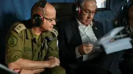 رومان غوفمان بصحبة نتنياهو