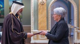 جانب من تسليم أوراق الاعتماد