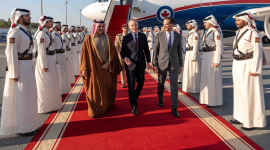 جانب من وصول رئيس وزراء كندا