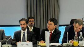 جانب من المشاركة القطرية في الاجتماع