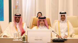 جانب من مشاركة سعادة وزير البيئة والتغير المناخي في الاجتماع