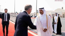 جانب من مراسم المغادرة