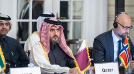 جانب من المشاركة القطرية في الاجتماع