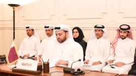 جانب من المشاركة القطرية في الاجتماع