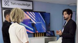 جانب من جناح شركة "تكنولدج"