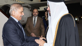 جانب من وصول رئيس وزراء باكستان