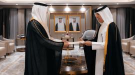 جانب من تسلم أوراق الاعتماد