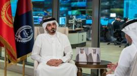 جانب من مقابلة سعادة وزير الداخلية مع تلفزيون قطر