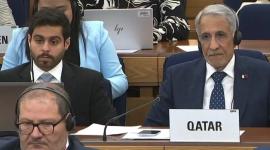 جانب من المشاركة القطرية في الجلسة