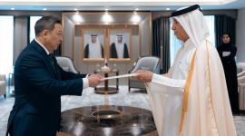 جانب من تسلم أوراق الاعتماد