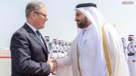 جانب من مراسم المغادرة