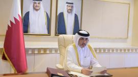 جانب من المشاركة القطرية في الاجتماع